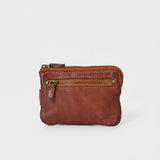 Spaghetti Western Swc436Cg Coin Purse Vintage Handmade Drum Dyed Genuine European Cowhide Leather Women Bag Western Handbag Purse