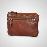 Spaghetti W. Swc436Cg Coin Purse Vintage Handmade Drum Dyed Genuine by Hilason – Cowboy and equestrian accessories