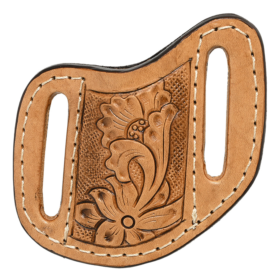 Medium Hilason Western Floral Stylish Design Geniune Leather Knife Holder - Uhorse