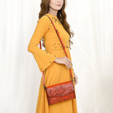 American Darling Wallet Hand Tooled Genuine Leather women bag western handbag purse