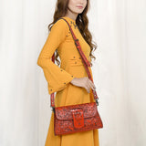 American Darling Wallet Hand Tooled Genuine Leather women bag western handbag purse