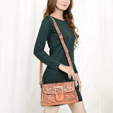 American Darling Wallet Hand Tooled Genuine Leather women bag western handbag purse