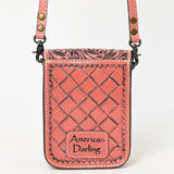 American Darling Cell Phone Holder Hand Tooled Genuine Leather women bag western handbag purse