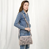 American Darling ADBG1137A Clutch Hand Tooled Genuine Leather women bag western handbag purse