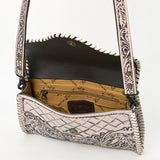 American Darling ADBG1137A Clutch Hand Tooled Genuine Leather women bag western handbag purse