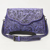 American Darling ADBG1137A Clutch Hand Tooled Genuine Leather women bag western handbag purse