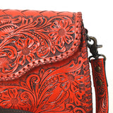 American Darling ADBG1137A Clutch Hand Tooled Genuine Leather women bag western handbag purse