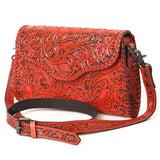 American Darling ADBG1137A Clutch Hand Tooled Genuine Leather women bag western handbag purse