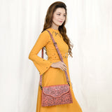 American Darling ADBG1137A Clutch Hand Tooled Genuine Leather women bag western handbag purse