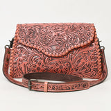 American Darling ADBG1137A Clutch Hand Tooled Genuine Leather women bag western handbag purse