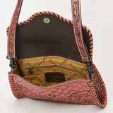 American Darling ADBG1137A Clutch Hand Tooled Genuine Leather women bag western handbag purse