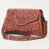 American Darling ADBG1137A Clutch Hand Tooled Genuine Leather women bag western handbag purse