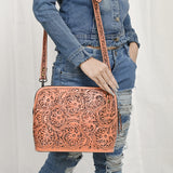 American Darling Cross Body Hand Tooled Genuine Leather women bag western handbag purse