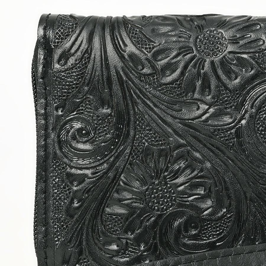 American Darling Clutch Hand Tooled Genuine Leather Western Women Bag Handbag Purse Tan | Purses for Cute