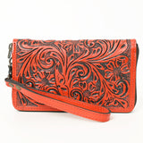 American Darling Clutch Hand Tooled Genuine Leather women bag western handbag purse