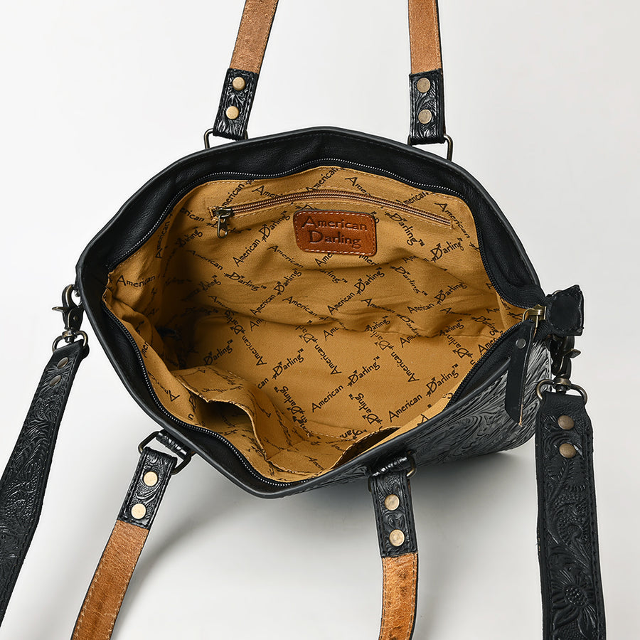 American Darling Tote Hand Tooled Genuine Leather Western Women Bag Handbag Purse | Travel Bags College Casual