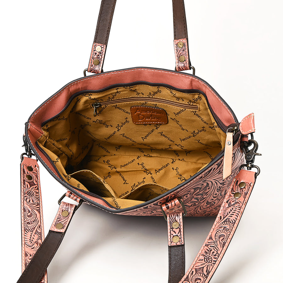 American Darling Tote Hand Tooled Genuine Leather Western Women Bag Handbag Purse | Travel Bags College Casual