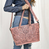 American Darling Tote Hand Tooled Genuine Leather women bag western handbag purse