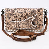 American Darling Clutch Hand Tooled Genuine Leather Women Bag Western Handbag Purse