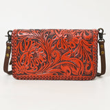 American Darling Clutch Hand Tooled Genuine Leather Women Bag Western Handbag Purse