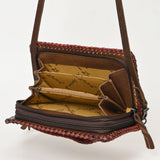 American Darling Clutch Beautifully Hand Tooled Genuine Leather women bag western handbag purse