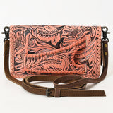 American Darling Clutch Hand Tooled Genuine Leather Women Bag Western Handbag Purse
