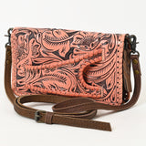 American Darling Clutch Beautifully Hand Tooled Genuine Leather women bag western handbag purse