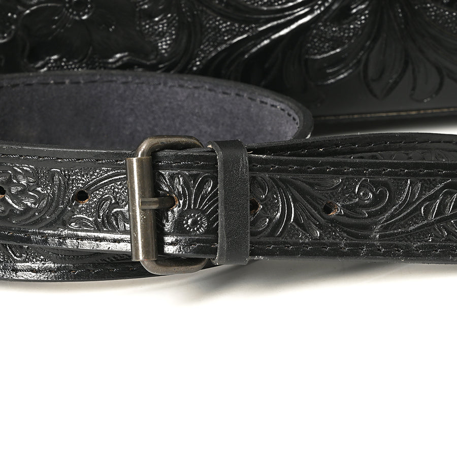 American Darling Western Hand-Tooled Leather Crossbody Bag – Genuine Floral Carved Women’s Purse with Strap and Fringe Detail
