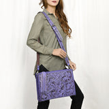 American Darling Hand Tooled Genuine Leather Women Bag Western Handbag Purse