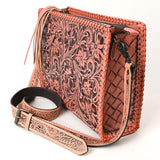 American Darling Hand Tooled Genuine Leather Women Bag Western Handbag Purse