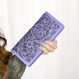 American Darling Wallet Hand Tooled Genuine Leather Women Bag Western Handbag Purse