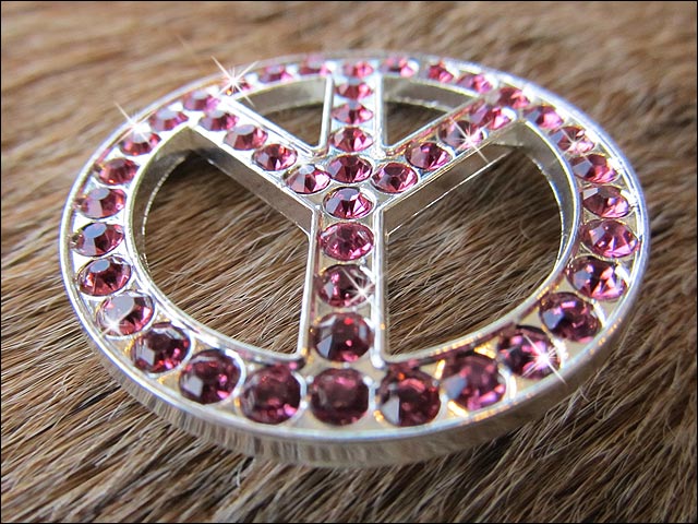 HILASON Western Screw Back Concho Bling Fuchsia Crystals Headstall Tack Color | Bridle Conchos Slotted