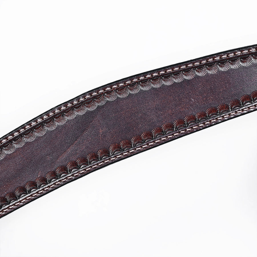 Bar H Equine Western Genuine Leather Horse Tack Set Dark Brown