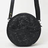 American Darling Canteen Hand Tooled Genuine Leather Women Bag Western Handbag Purse