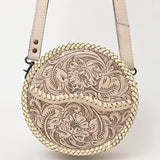 American Darling Canteen Hand Tooled Genuine Leather Women Bag Western Handbag Purse