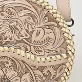 American Darling Canteen Hand Tooled Genuine Leather Women Bag Western Handbag Purse