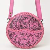 American Darling Canteen Hand Tooled Genuine Leather Women Bag Western Handbag Purse