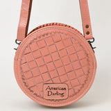 American Darling Canteen Hand Tooled Genuine Leather Women Bag Western Handbag Purse