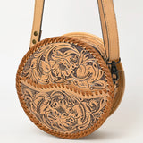 American Darling Canteen Hand Tooled Genuine Leather Women Bag Western Handbag Purse