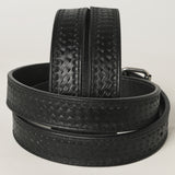 American Tanner Western Grain Leather Unisex Holster Belt Men Women Black