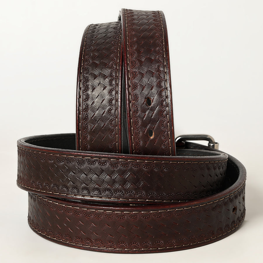 American Tanner Western Genuine Heavy-Duty Full Grain Leather Hand Crafted Unisex Holster Belt Men Women CCW Brown
