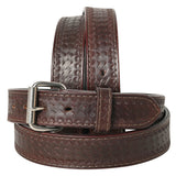American Tanner Western Heavy-Duty Full Grain Leather Hand Crafted Unisex Holster Belt Men Women CCW Brown - 50"