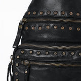 Spaghetti Western Swc191Blk Sling Vintage Handmade Drum Dyed Genuine European Cowhide Leather Women Bag Western Handbag Purse