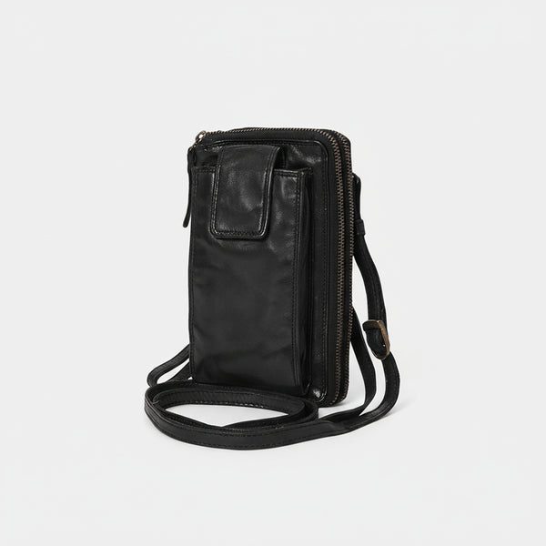 Spaghetti W. Swc213Blk Sling Vintage Handmade Drum Dyed Genuine by Hilason – Cowboy and equestrian accessories