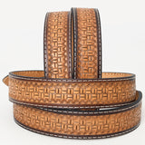 BAR H EQUINE Western Genuine Leather Men And Women Belt Basket