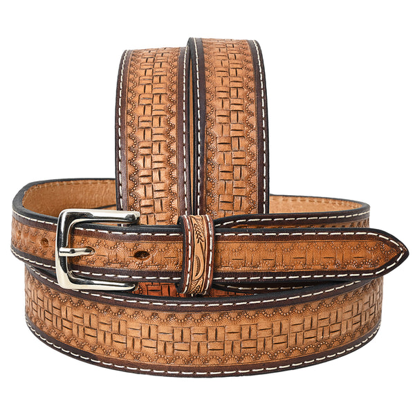 BAR H EQUINE Western Genuine Leather Men And Women Belt Basket - Uhorse