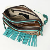 Ohlay Bags OHG184B Fanny Pack Hand Tooled Hair-On Genuine Leather Women Bag Western Handbag Purse