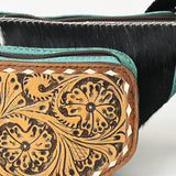 Ohlay Bags OHG185A FANNY PACK Hand Tooled Hair-on Genuine Leather women bag western handbag purse