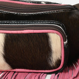 Ohlay Bags OHG186B FANNY PACK Hair-on Genuine Leather women bag western handbag purse