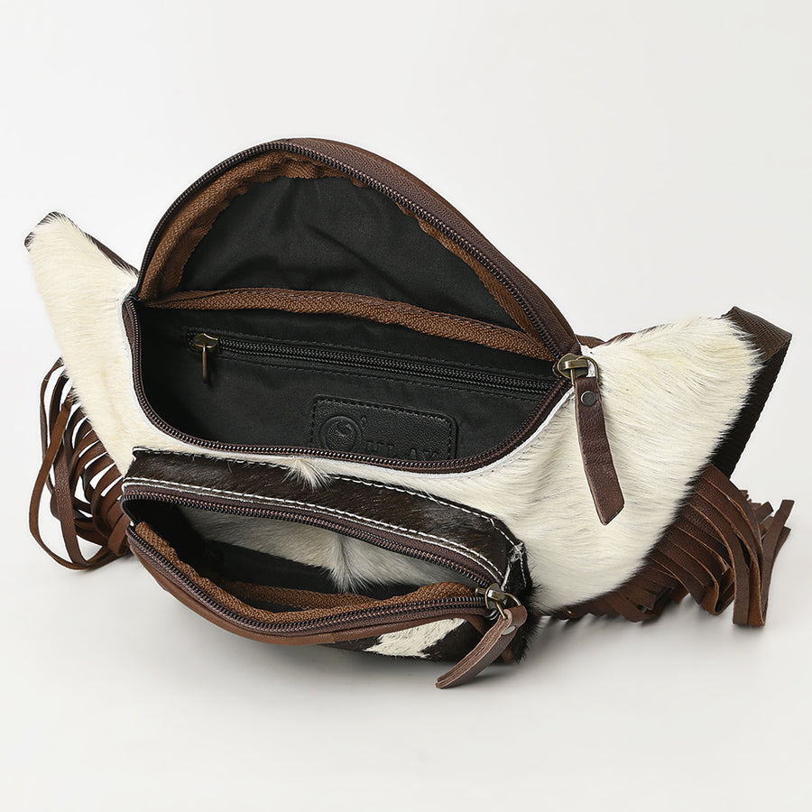 Ohlay Bags OHG186B FANNY PACK Hair-on Genuine Leather women bag western handbag purse